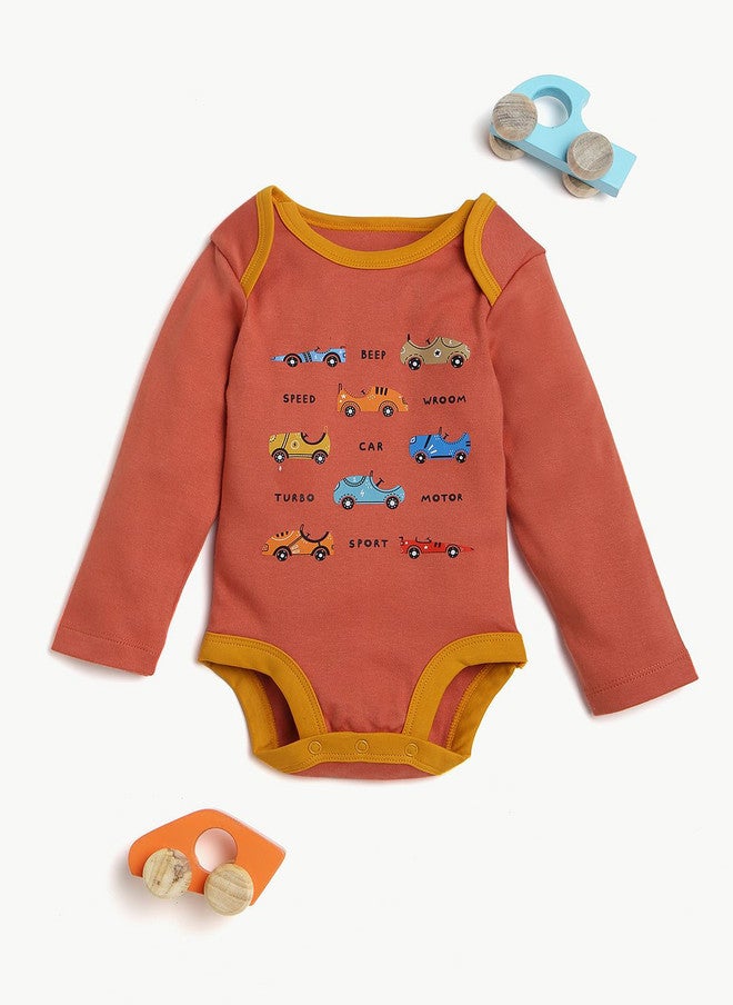 Bontots Infant Boys Pack of 2 Organic Cotton Bodysuits - Image 3